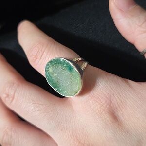 Sterling Silver Druzzy Quartz Ring
